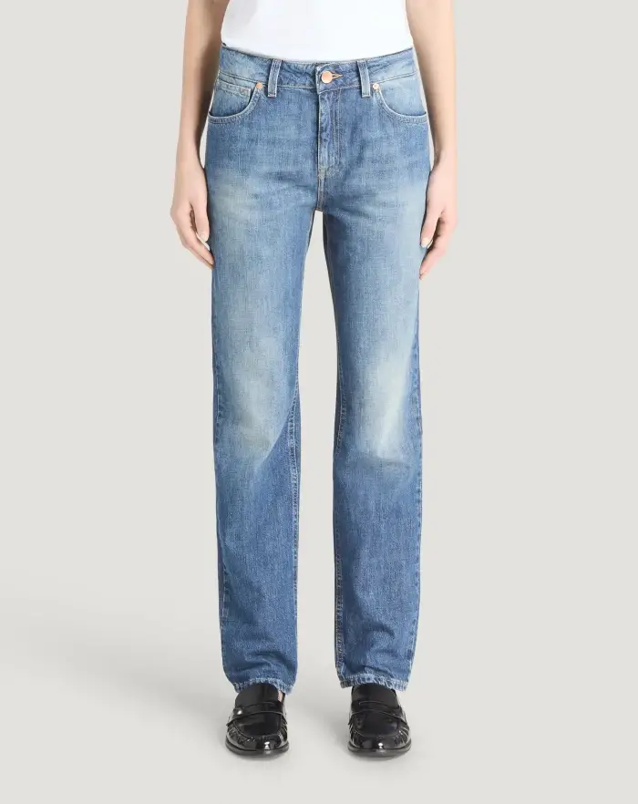 Pantaloni Torino Jeans Alanis in denim di cotone Soddisfazione Garantita