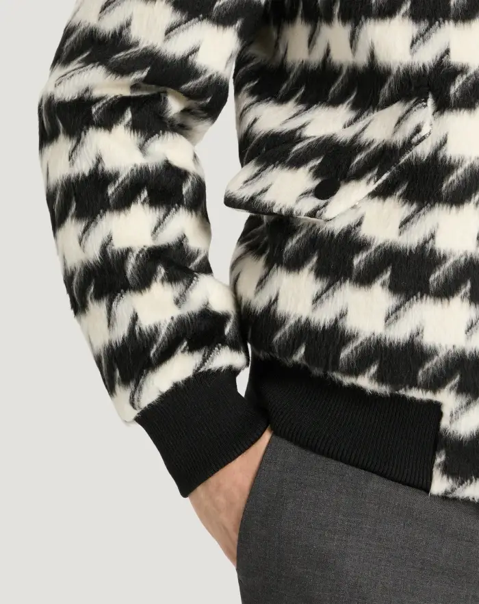 Pantaloni Torino Bomber in velour pied-de-poule In Vendita