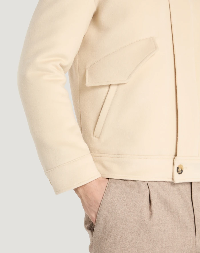 Pantaloni Torino Giacca trucker in drap di lana e cachemire Shopping Online