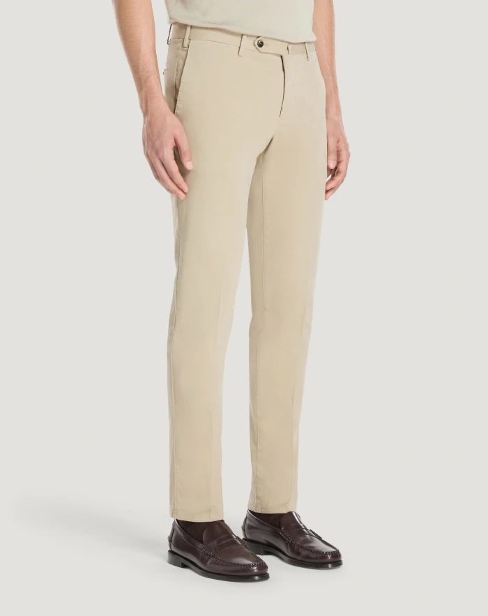 Pantaloni Torino Pantaloni Slim in cotone batavia Sottocosto