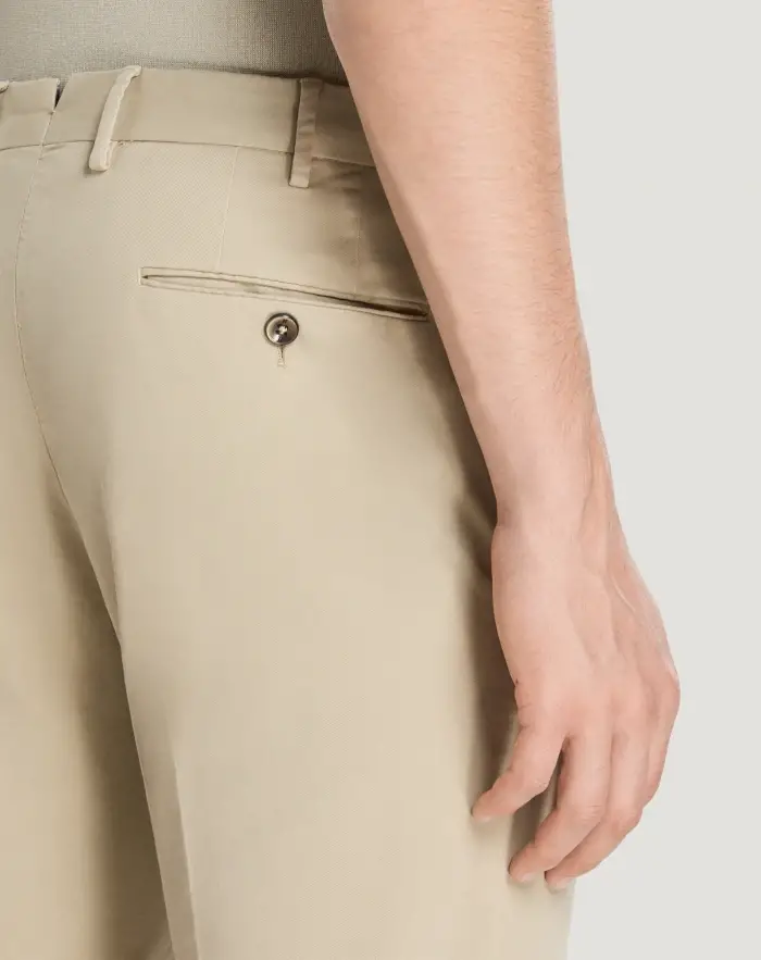 Pantaloni Torino Pantaloni Slim in cotone batavia Sottocosto