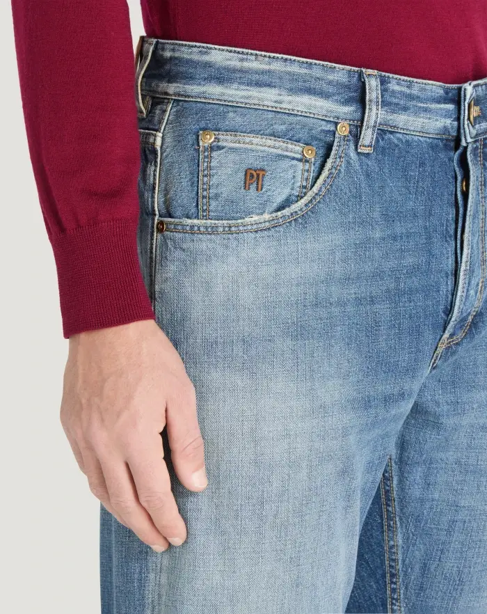 Pantaloni Torino Jeans Reggae in denim di cotone Convenienza