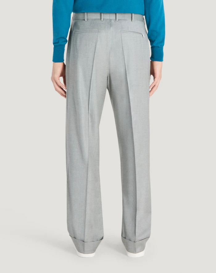 Pantaloni Torino Pantaloni Quindici in twill di lana fluida Negozio