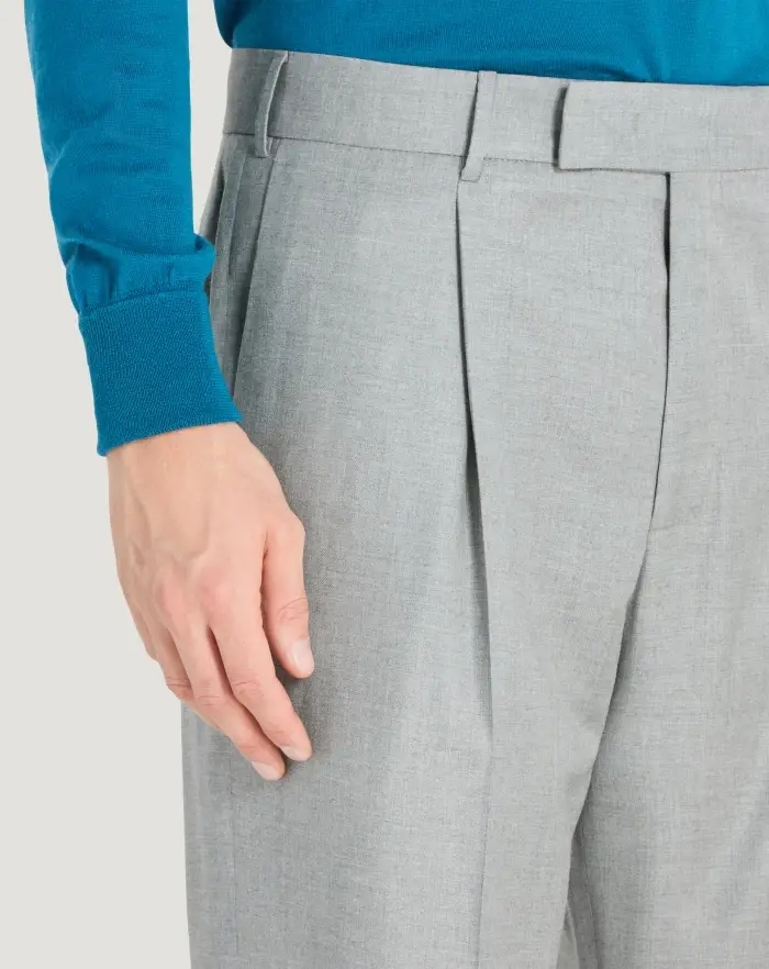 Pantaloni Torino Pantaloni Quindici in twill di lana fluida Negozio