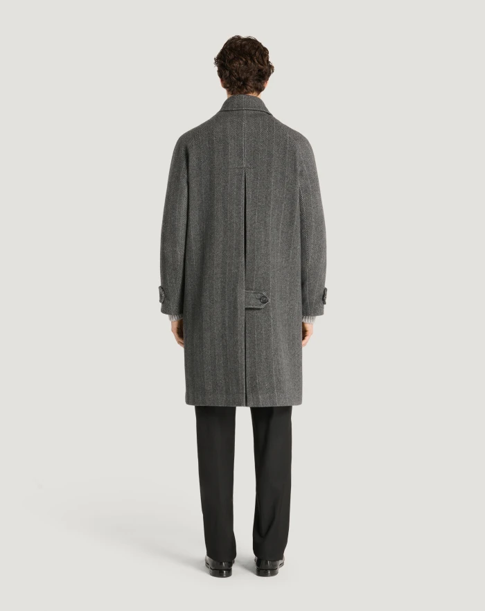 Pantaloni Torino Cappotto in drap di lana e cachemire Offerta