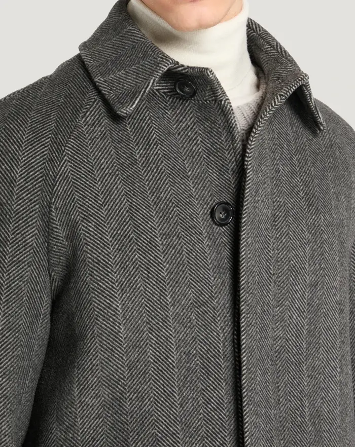 Pantaloni Torino Cappotto in drap di lana e cachemire Offerta