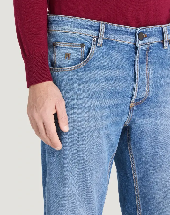Pantaloni Torino Jeans Reggae in denim stretch superfine Online