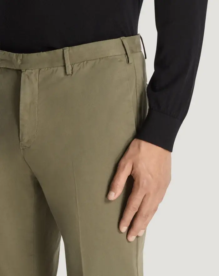 Pantaloni Torino Pantaloni Skinny in cotone batavia Vendita Economica