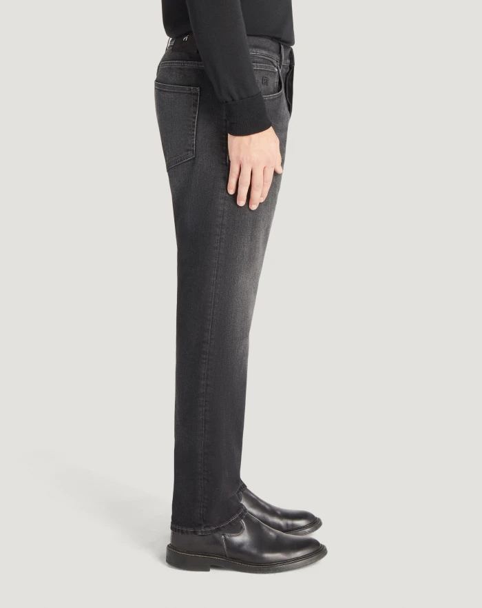 Pantaloni Torino Jeans Breakbeat in black denim double In Saldo