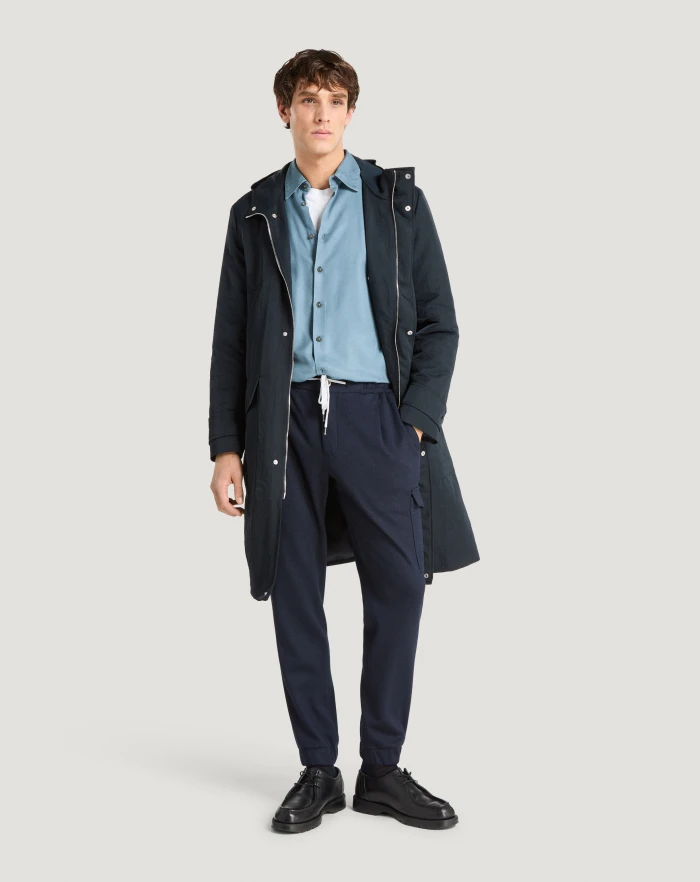 Pantaloni Torino Parka con cappuccio in nylon Vendita