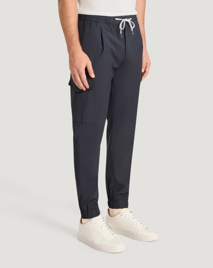 Pantaloni Torino Pantaloni Soft in techno lana Pezzi Unici