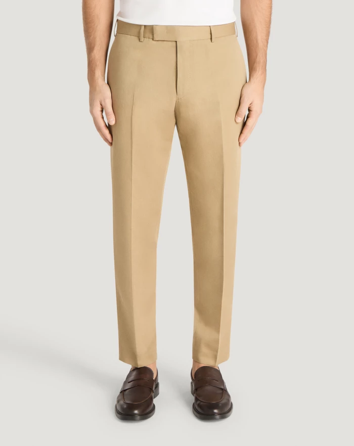Pantaloni Torino Pantaloni Rebel in gabardina di cotone e lino Saldi Di Fabbrica