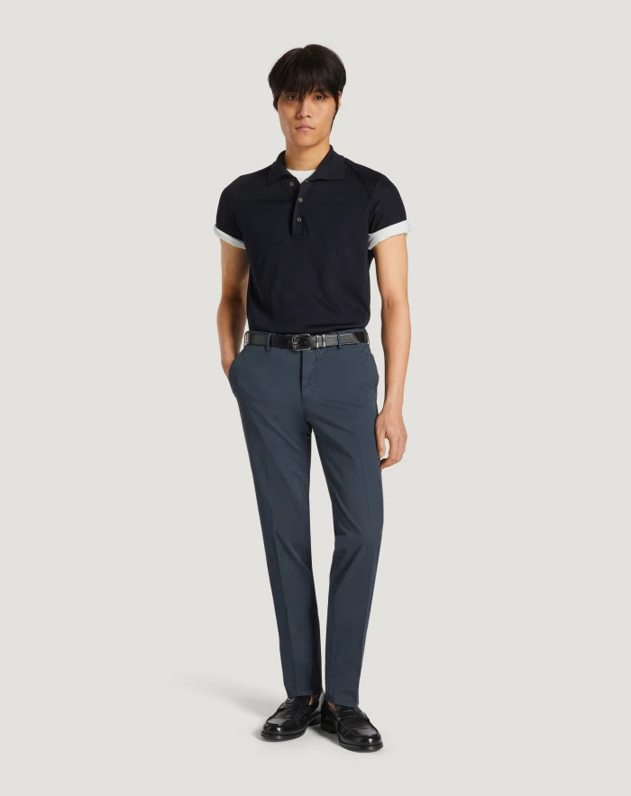 Pantaloni Torino Pantaloni Slim in gabardina stretch In Saldo