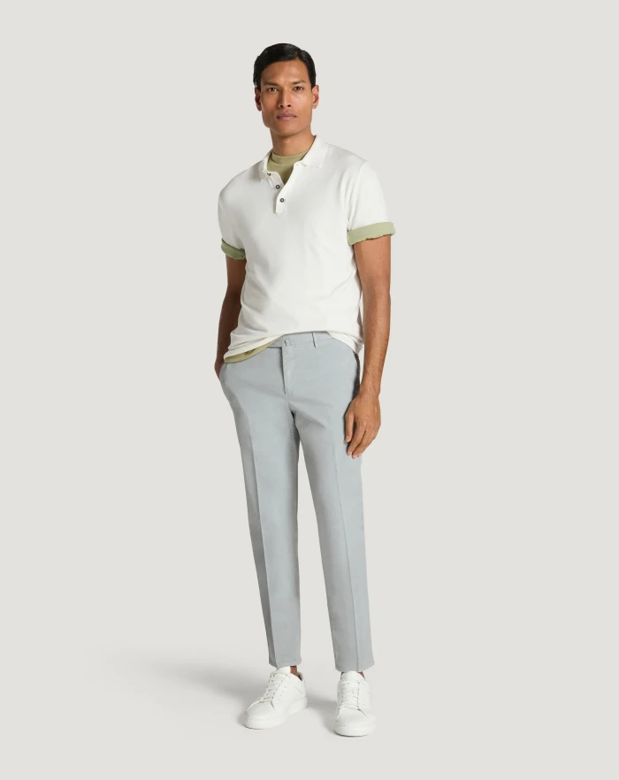 Pantaloni Torino Pantaloni Slim in gabardina stretch Vendita