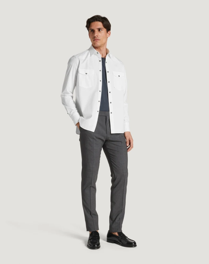 Pantaloni Torino Pantaloni Gentleman in lana four season Acquista Ora