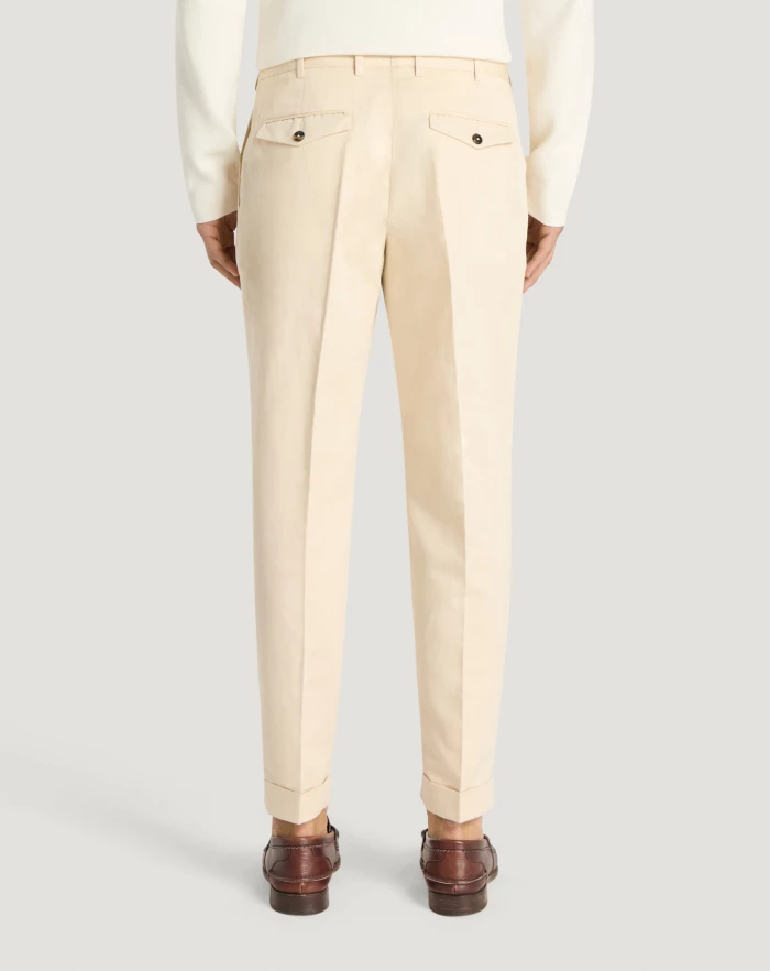 Pantaloni Torino Pantaloni Rebel in gabardina di cotone e lino Consegna Veloce