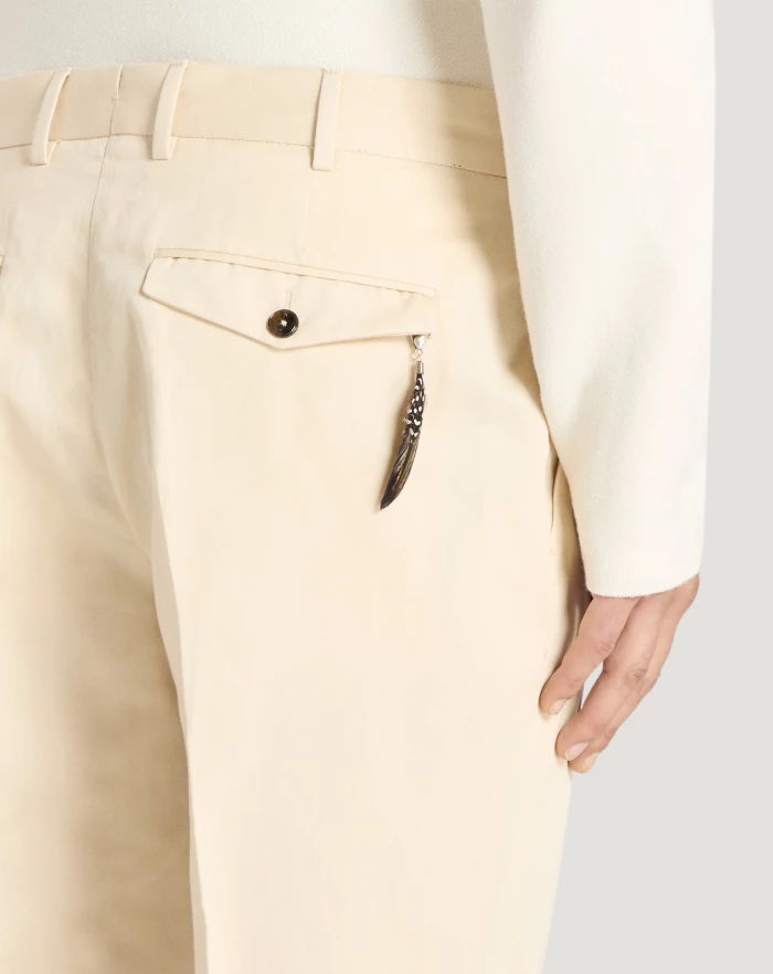Pantaloni Torino Pantaloni Rebel in gabardina di cotone e lino Consegna Veloce