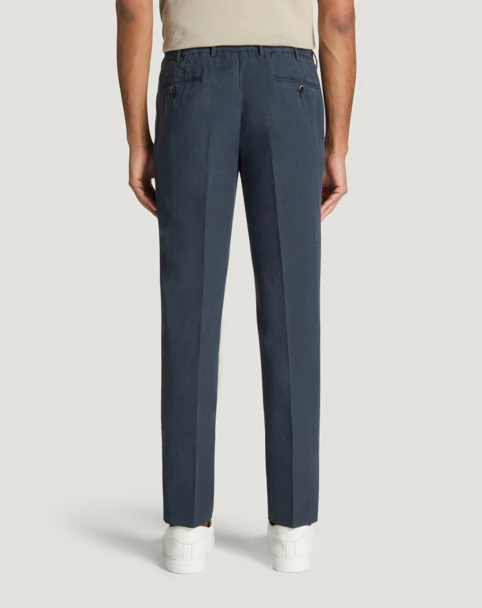 Pantaloni Torino Pantaloni Slim in cotone e lino batavia Fino Al -60%