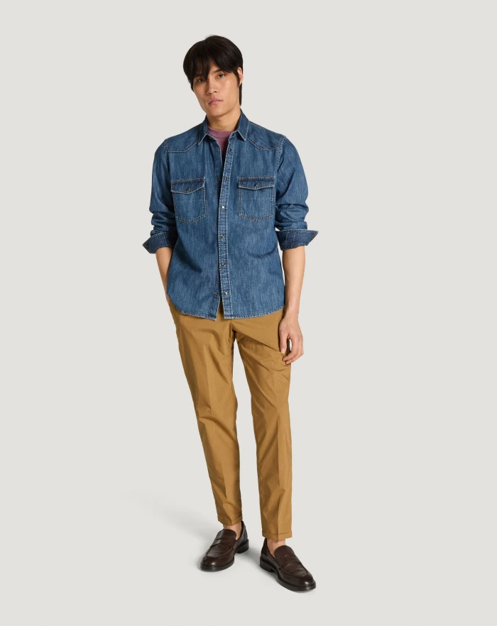 Pantaloni Torino Pantaloni The Rebel in popeline Shopping Online