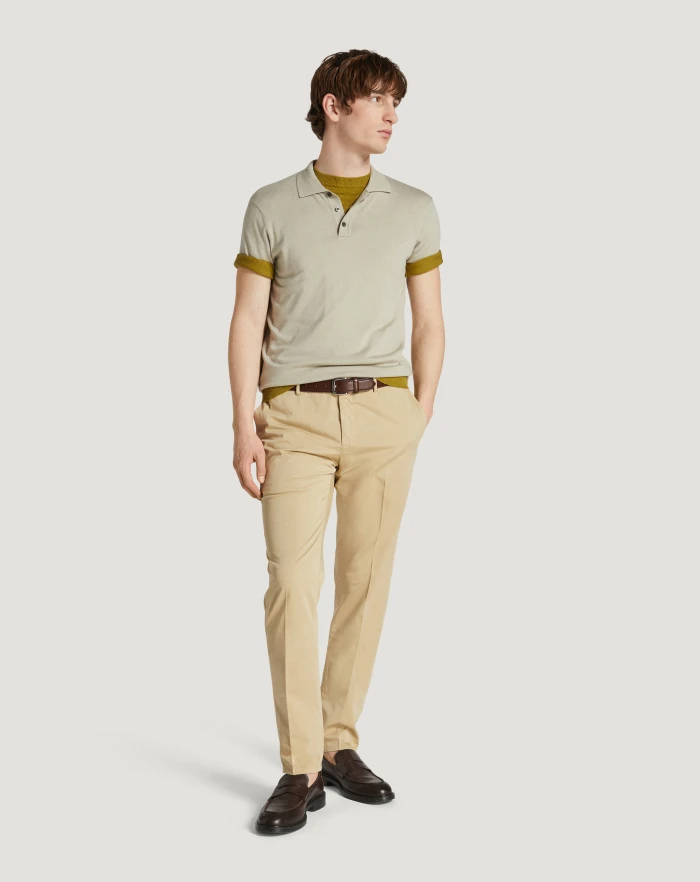 Pantaloni Torino Pantaloni Slim in silkochino Novità