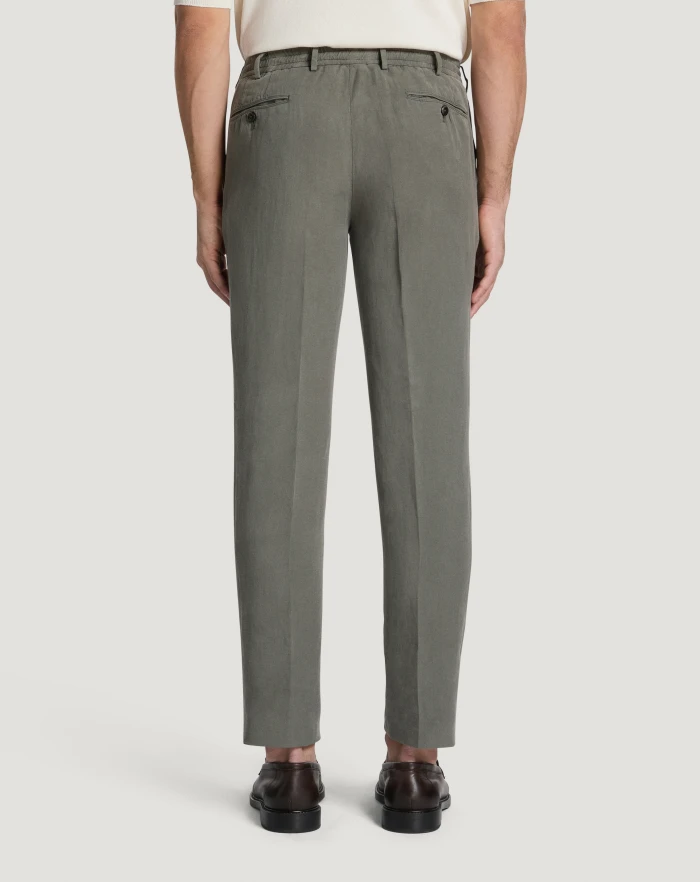 Pantaloni Torino Pantaloni Slim in cotone e lino batavia Outlet