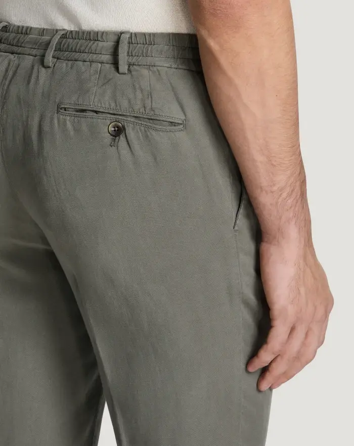 Pantaloni Torino Pantaloni Slim in cotone e lino batavia Outlet
