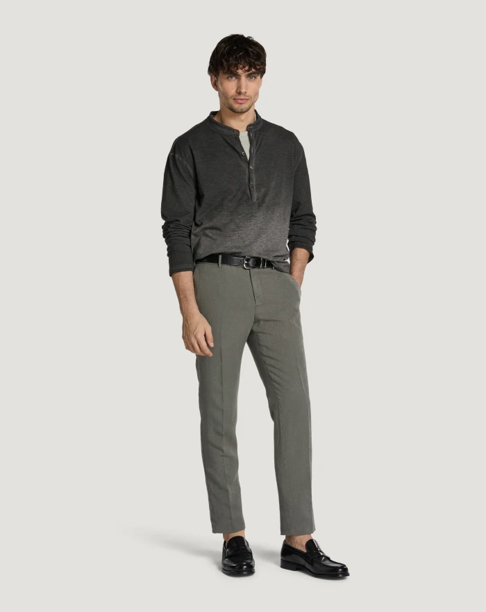 Pantaloni Torino Pantaloni Slim in cotone e lino batavia Outlet