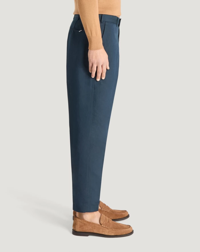 Pantaloni Torino Pantaloni Rebel in gabardina di cotone e lino Hotsell