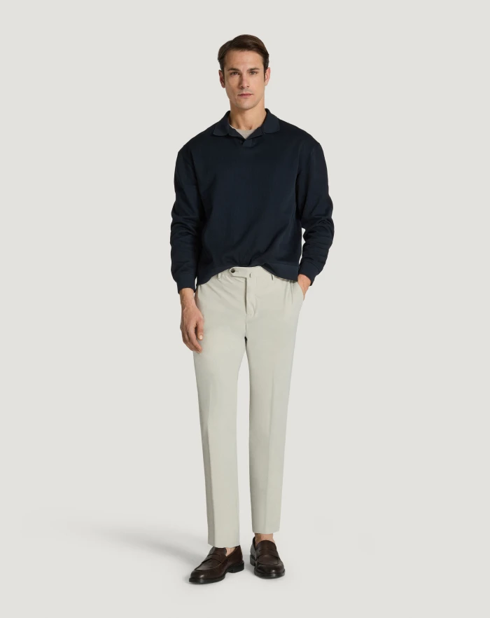 Pantaloni Torino Pantaloni Slim in tessuto organico stretch Vendita Economica