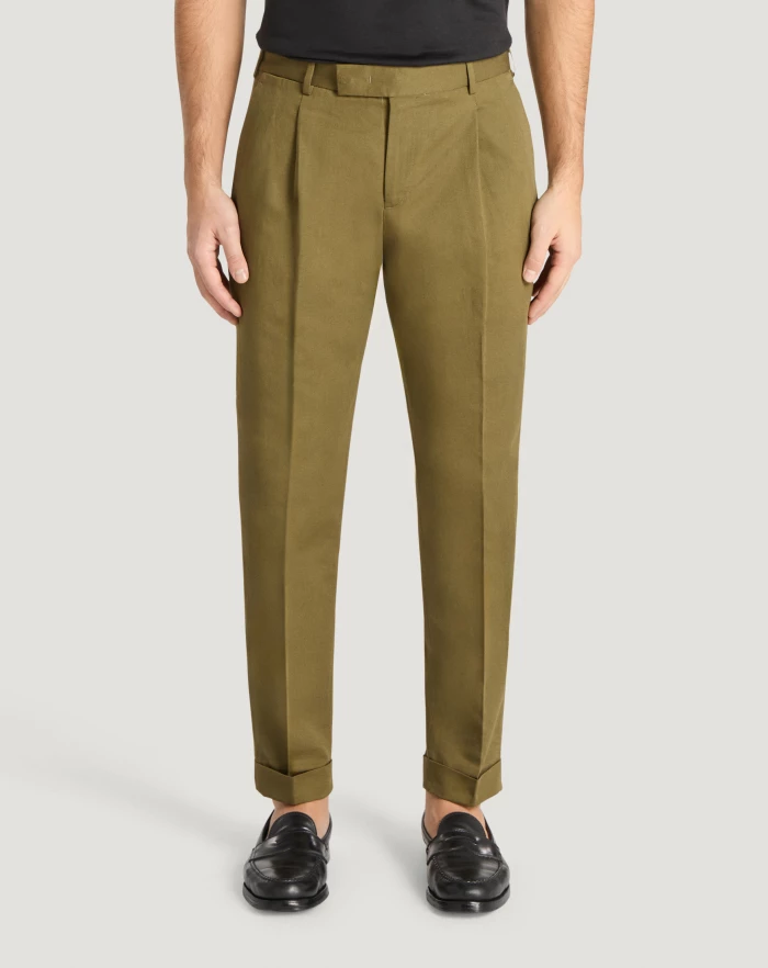 Pantaloni Torino Pantaloni Rebel in gabardina di cotone e lino Negozio
