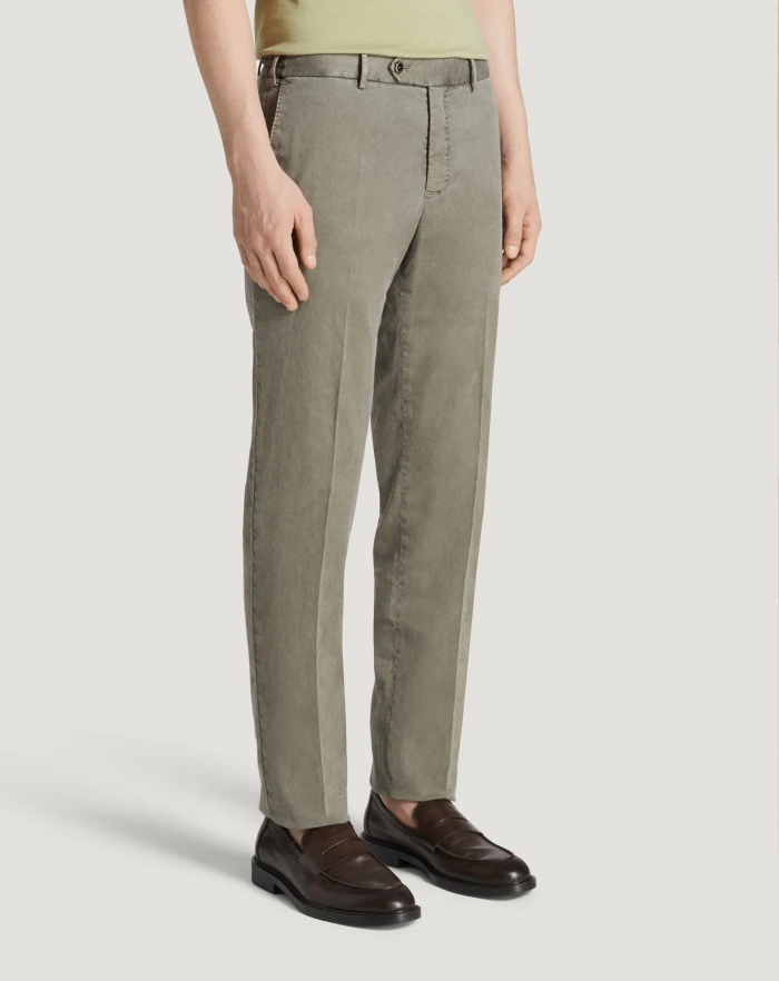 Pantaloni Torino Pantaloni Slim in lino stretch délavé In Linea