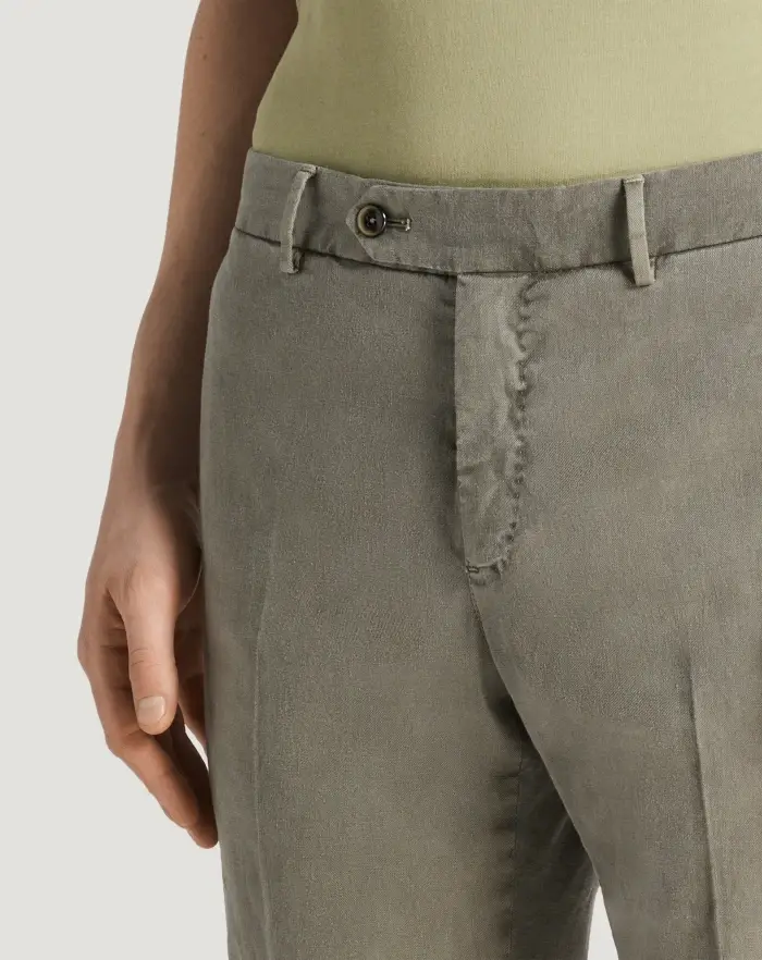 Pantaloni Torino Pantaloni Slim in lino stretch délavé In Linea