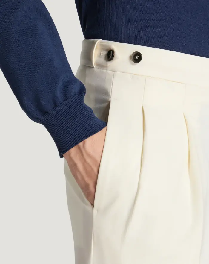 Pantaloni Torino Pantaloni Gentleman in lana tropical Fino Al -60%