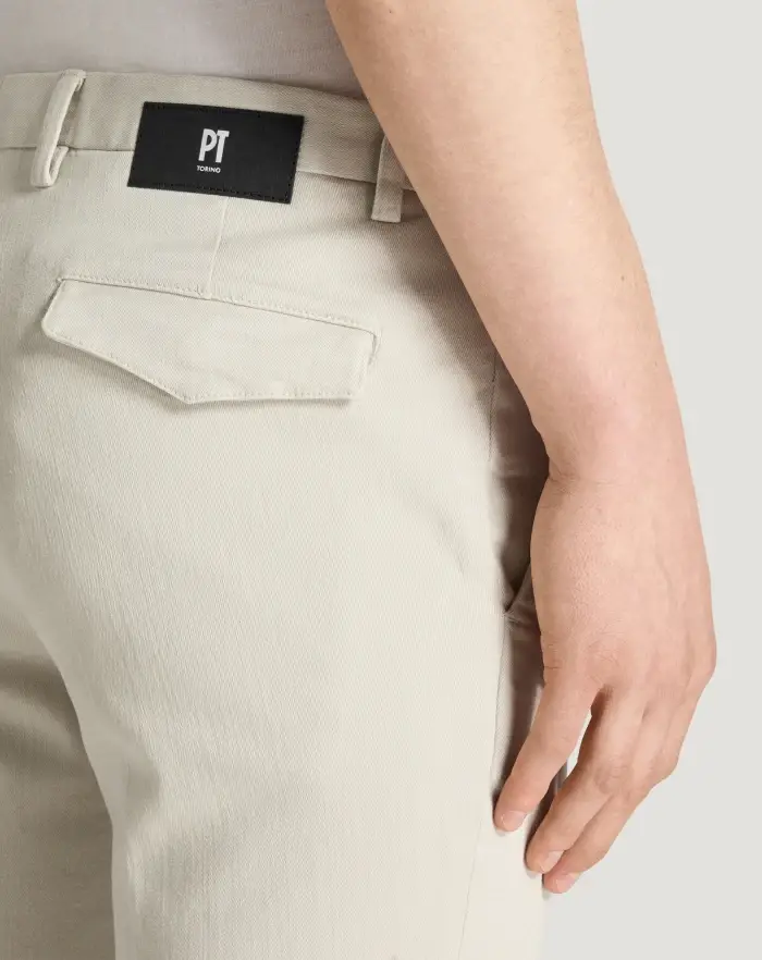 Pantaloni Torino Pantaloni House in silky denim stretch Prezzo Ridotto
