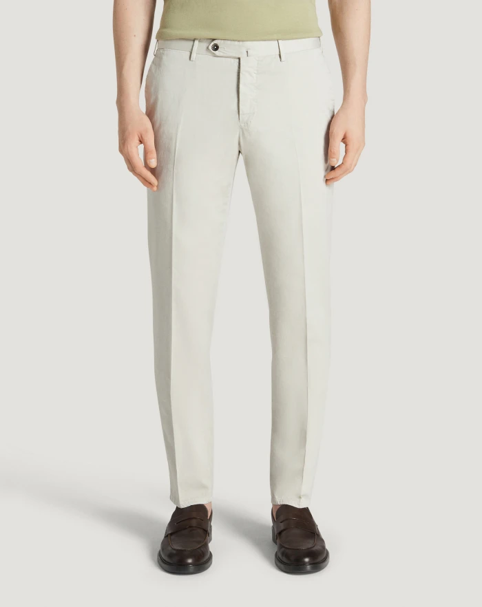 Pantaloni Torino Pantaloni Slim in silkochino Sottocosto