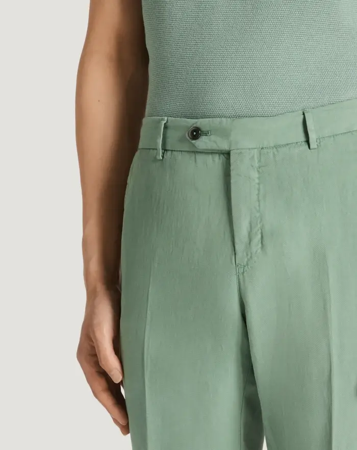 Pantaloni Torino Pantaloni Slim in cotone e lino batavia Outlet
