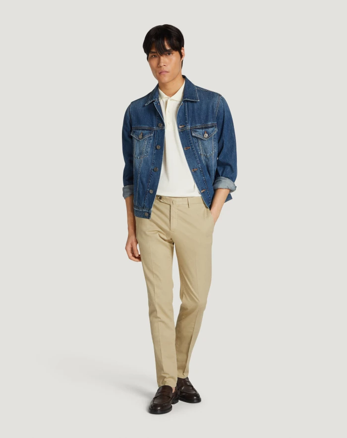 Pantaloni Torino Pantaloni Superslim in tricotina stretch Saldi Di Fabbrica
