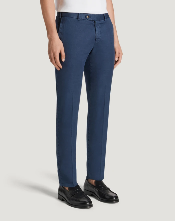 Pantaloni Torino Pantaloni Slim in lino stretch délavé Comprane uno, ottenene uno gratis