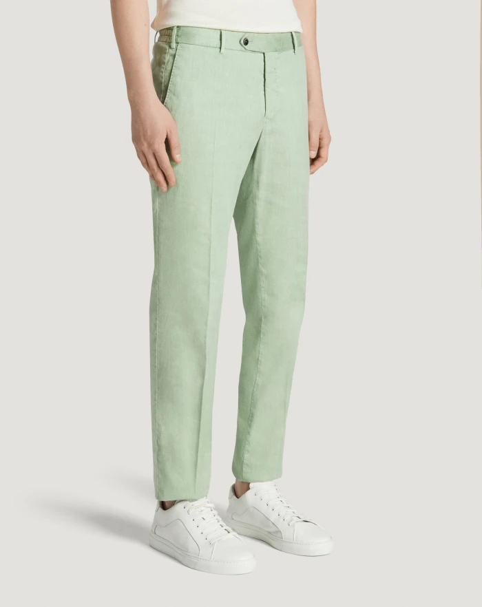 Pantaloni Torino Pantaloni Slim in lino stretch délavé Super Saving Price