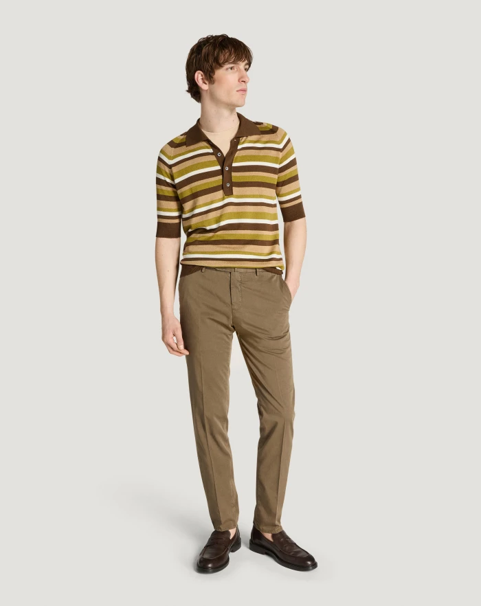 Pantaloni Torino Pantaloni Slim in silkochino Ultimi tre giorni