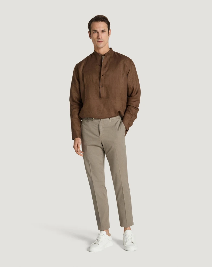 Pantaloni Torino Pantaloni Slim in gabardina stretch Latest stili