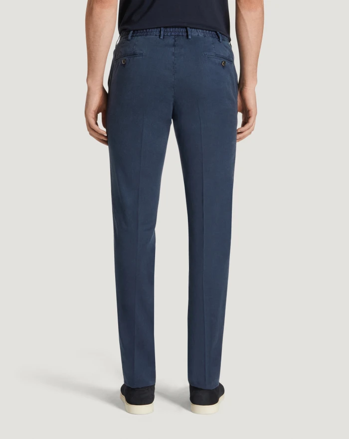 Pantaloni Torino Pantaloni Slim in lino stretch délavé Ultimo giorno