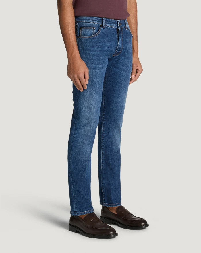 Pantaloni Torino Jeans Swing in denim stretch indigo Italia