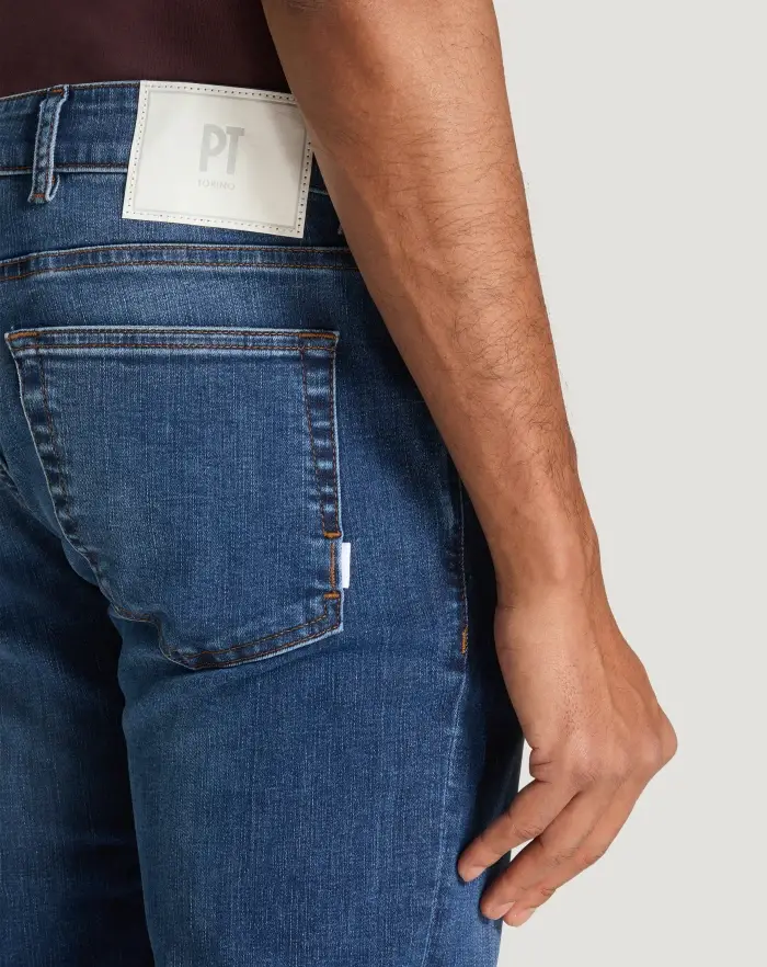 Pantaloni Torino Jeans Swing in denim stretch indigo Italia