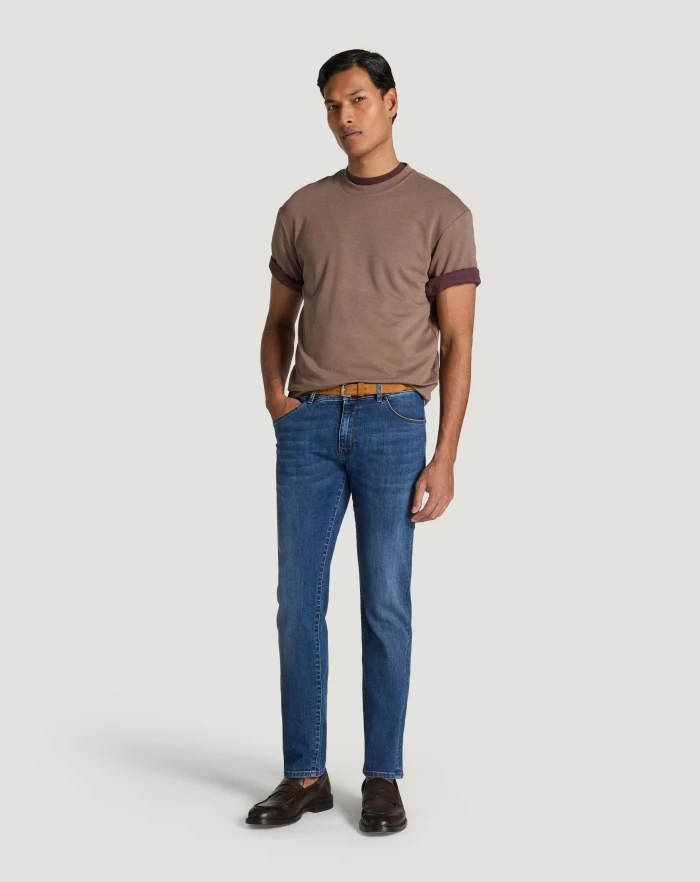 Pantaloni Torino Jeans Swing in denim stretch indigo Italia