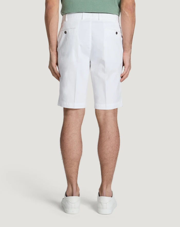 Pantaloni Torino Bermuda in gabardina stretch Vendita Economica