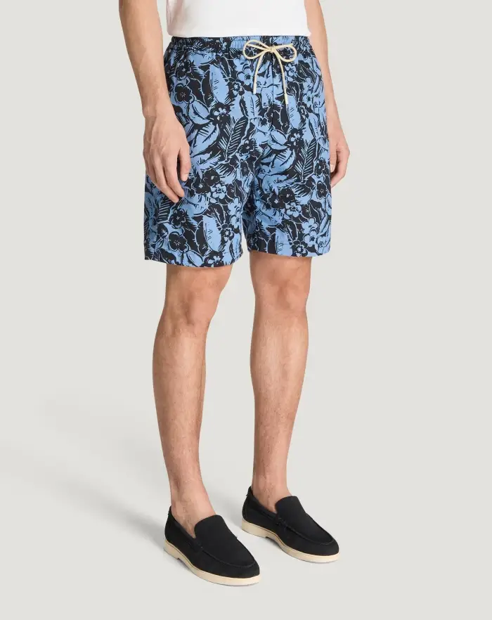 Pantaloni Torino Bermuda in popeline di cotone Sconto di tempo limitato