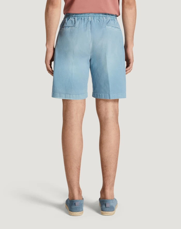 Pantaloni Torino Bermuda in gabardina di cotone Negozio online di fabbrica