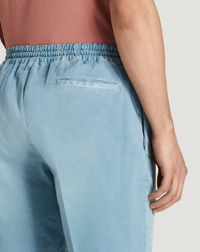 Pantaloni Torino Bermuda in gabardina di cotone Negozio online di fabbrica