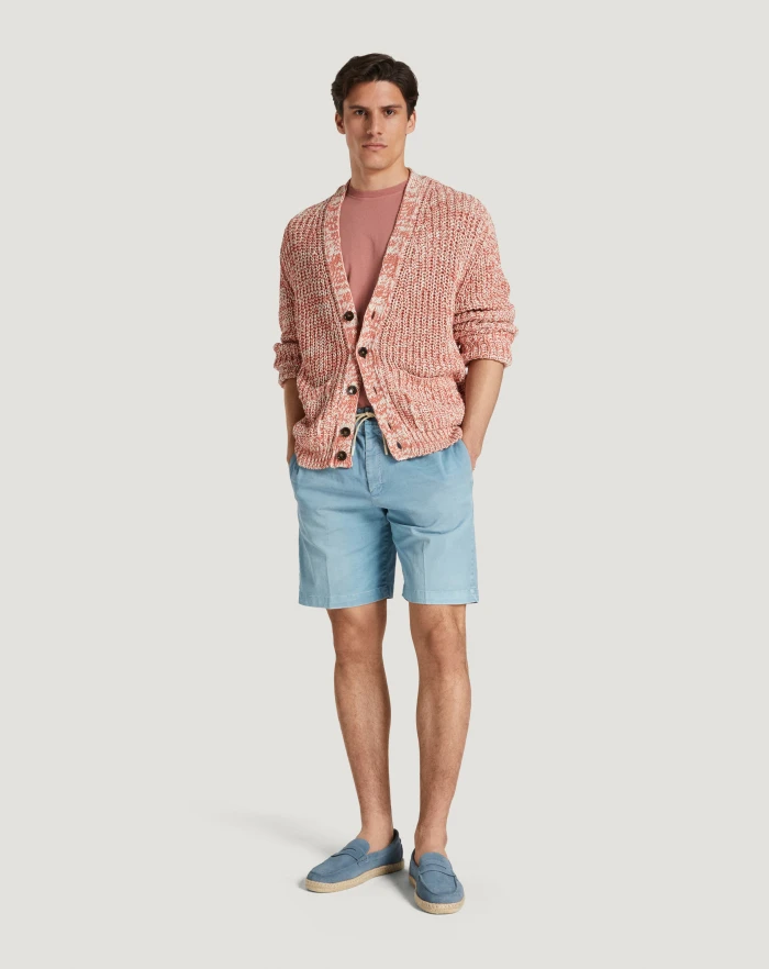 Pantaloni Torino Bermuda in gabardina di cotone Negozio online di fabbrica